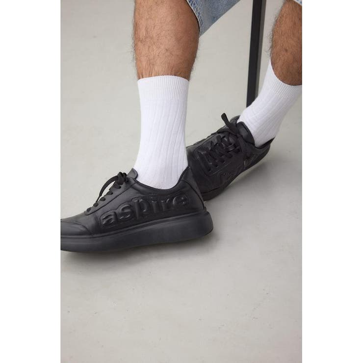 BLK | ロゴキルティングスニーカー | AZUL BY MOUSSY