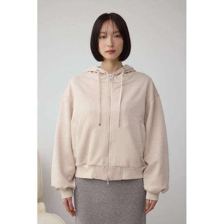 フェイクスエードフーディブルゾン | AZUL BY MOUSSY | 詳細画像4