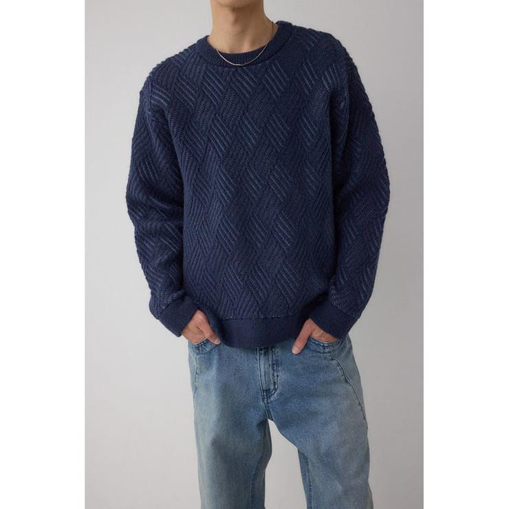 ダイヤ柄ニットトップス | AZUL BY MOUSSY | 詳細画像12 