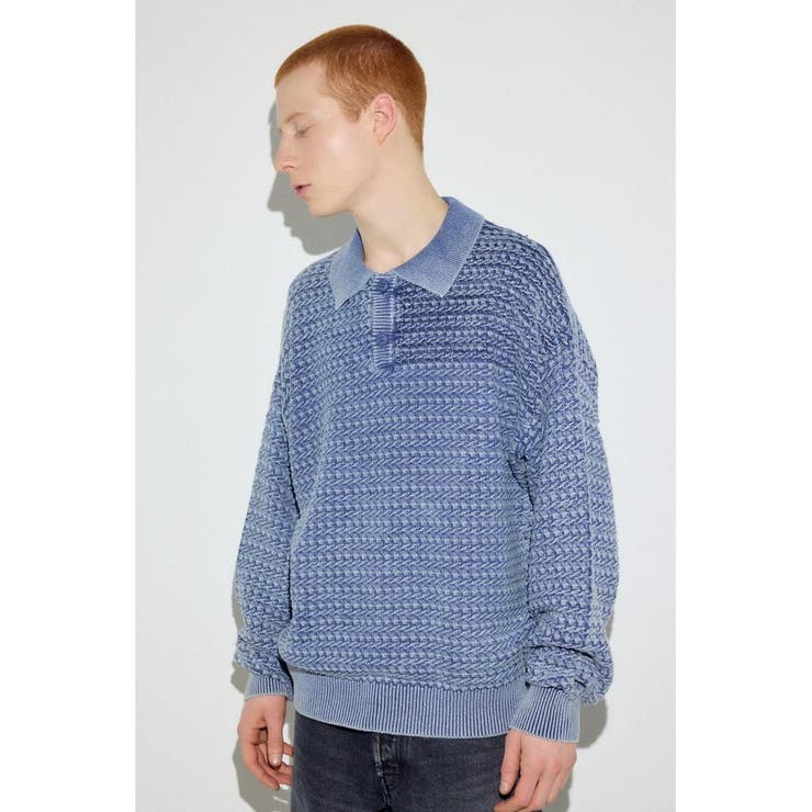 ヴィンテージウォッシュニットポロ | AZUL BY MOUSSY | 詳細画像13 