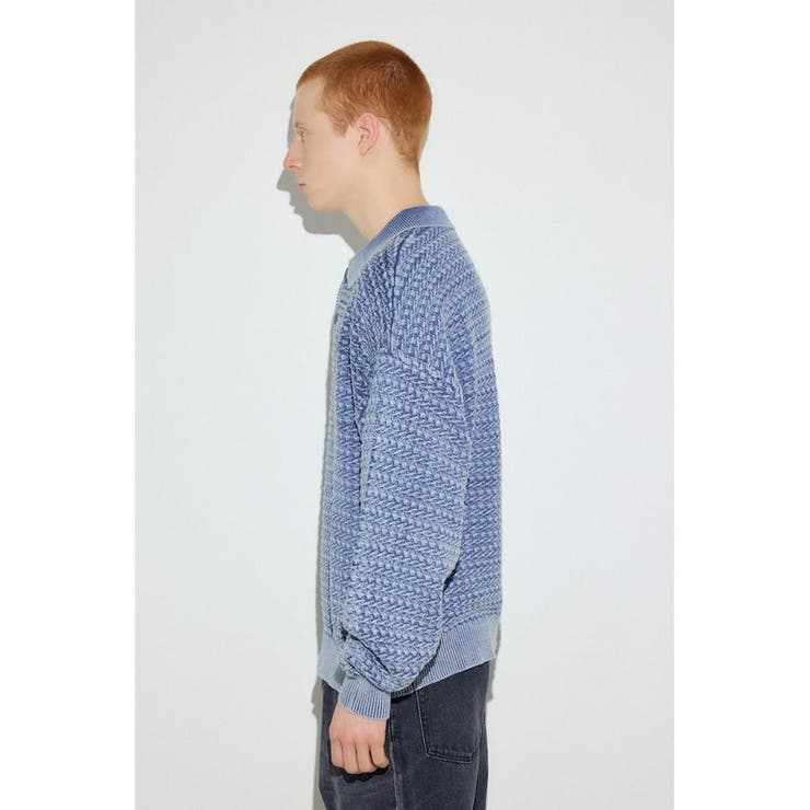 ヴィンテージウォッシュニットポロ | AZUL BY MOUSSY | 詳細画像17 