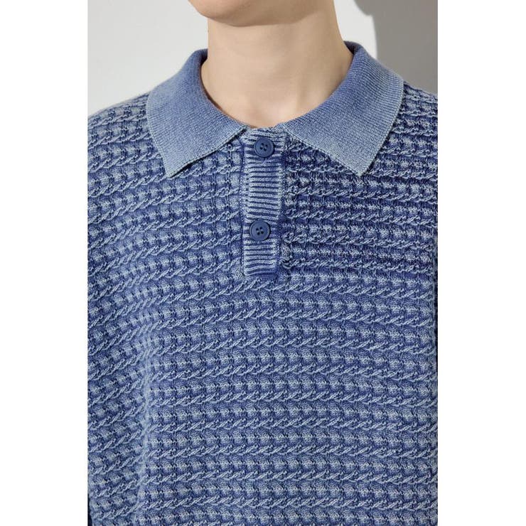 ヴィンテージウォッシュニットポロ | AZUL BY MOUSSY | 詳細画像19 
