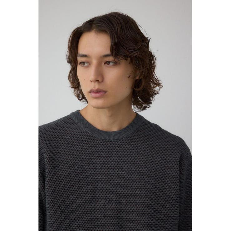 ハニカムクルーネックニット | AZUL BY MOUSSY | 詳細画像35 