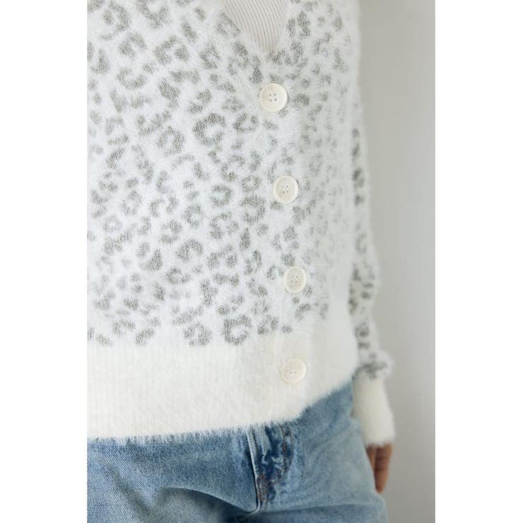 柄アソートニットカーディガン | AZUL BY MOUSSY | 詳細画像6 