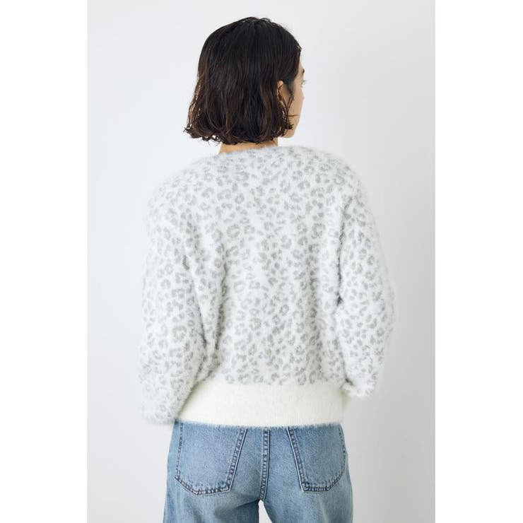 柄アソートニットカーディガン | AZUL BY MOUSSY | 詳細画像3 