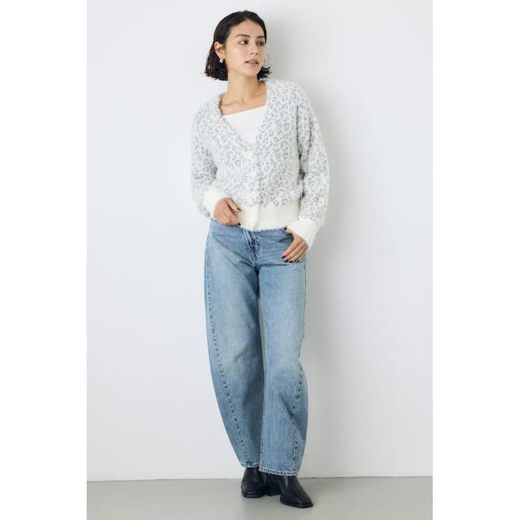 柄アソートニットカーディガン | AZUL BY MOUSSY | 詳細画像4 