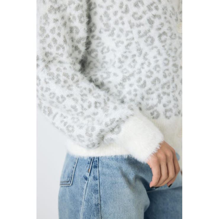 柄アソートニットカーディガン | AZUL BY MOUSSY | 詳細画像7 