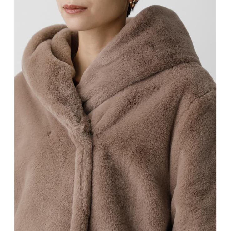 FLUFFY HOODIE SHORT COAT | AZUL BY MOUSSY | 詳細画像28 