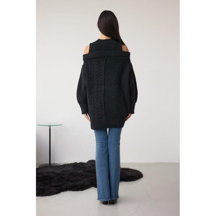 オープンショルダーケーブルニット | AZUL BY MOUSSY | 詳細画像26 