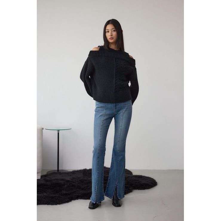 オープンショルダーケーブルニット | AZUL BY MOUSSY | 詳細画像17 
