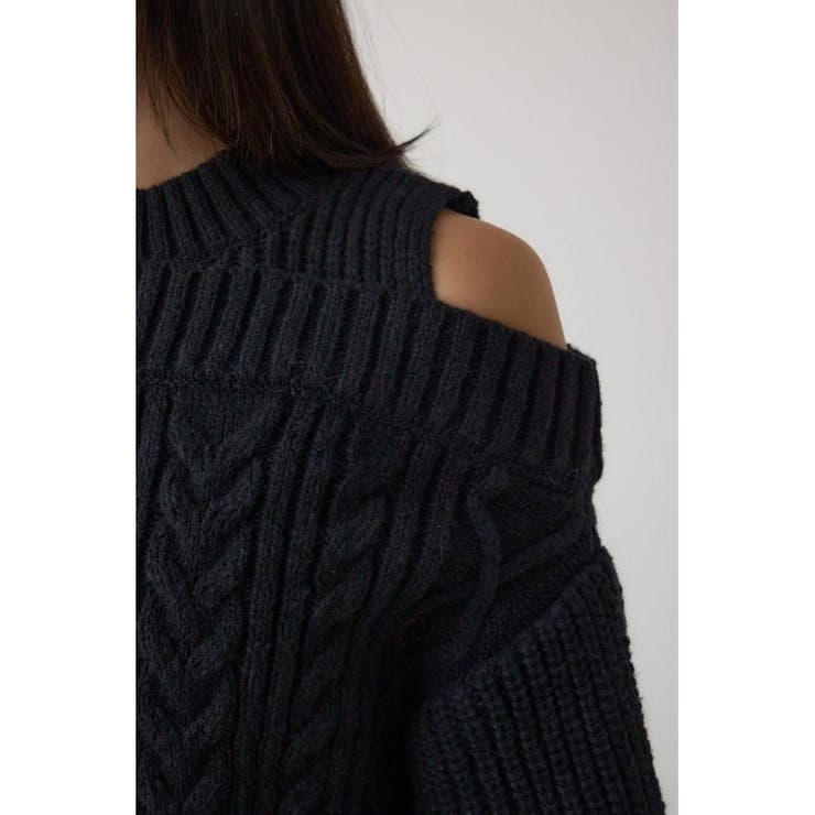 オープンショルダーケーブルニット | AZUL BY MOUSSY | 詳細画像22 