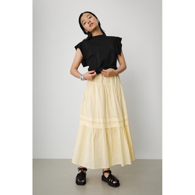COTTON TIERED SKIRT[品番：AZLW0019958]｜AZUL BY MOUSSY