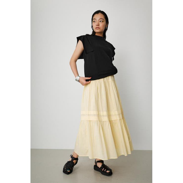 COTTON TIERED SKIRT[品番：AZLW0019958]｜AZUL BY MOUSSY（アズール