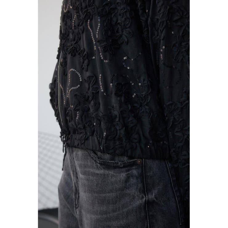 クラフトシアーレースブルゾン | AZUL BY MOUSSY | 詳細画像23 