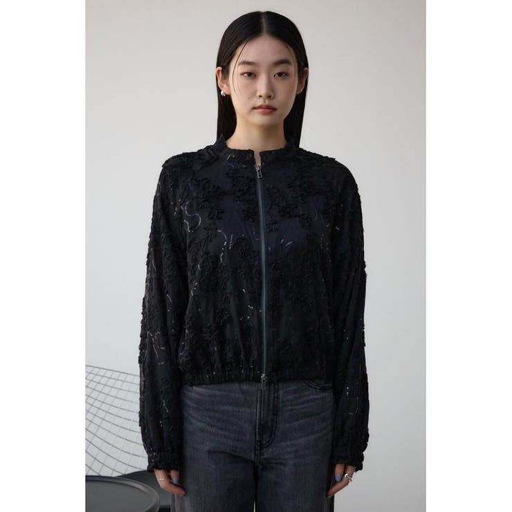 クラフトシアーレースブルゾン | AZUL BY MOUSSY | 詳細画像17 