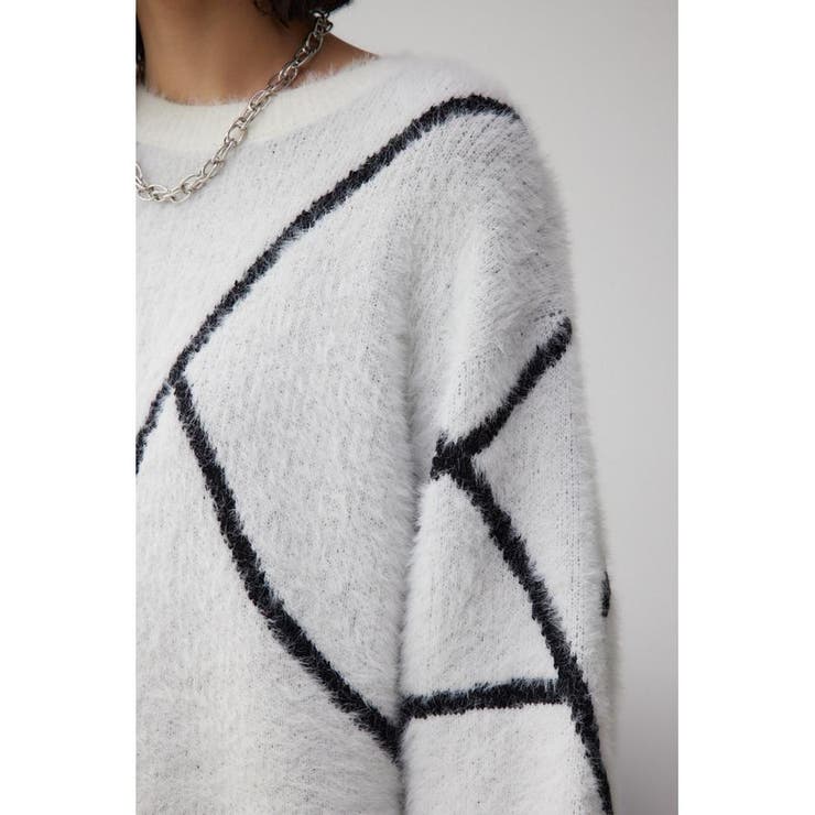 ニュアンスライン柄ニット | AZUL BY MOUSSY | 詳細画像8 