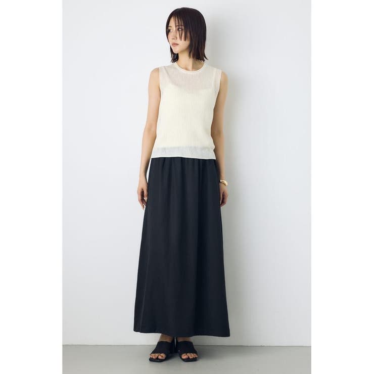 リネンブレンドバルーンシルエットスカート | AZUL BY MOUSSY | 詳細画像9 