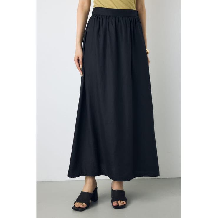 BLK | リネンブレンドバルーンシルエットスカート | AZUL BY MOUSSY
