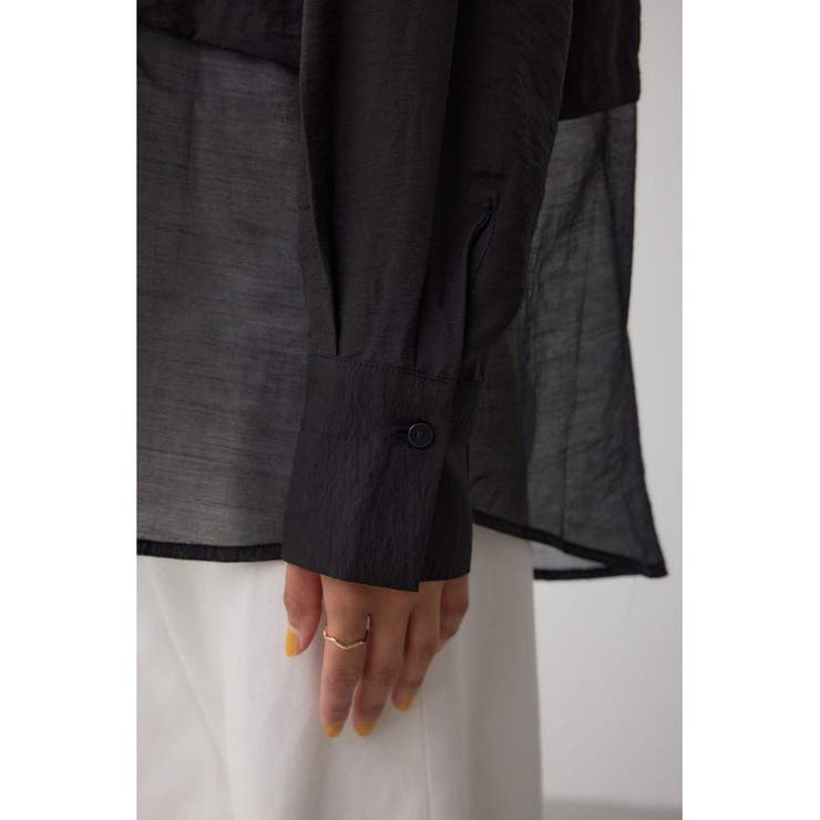 C/T冷感 切替シアーデザインシャツ | AZUL BY MOUSSY | 詳細画像22 