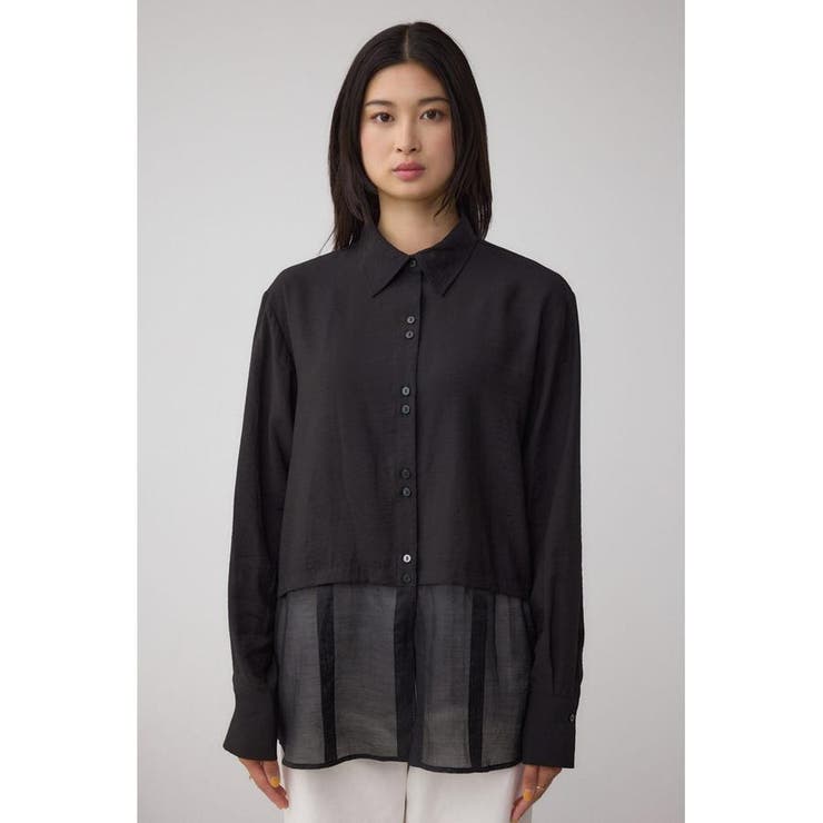 C/T冷感 切替シアーデザインシャツ | AZUL BY MOUSSY | 詳細画像16 