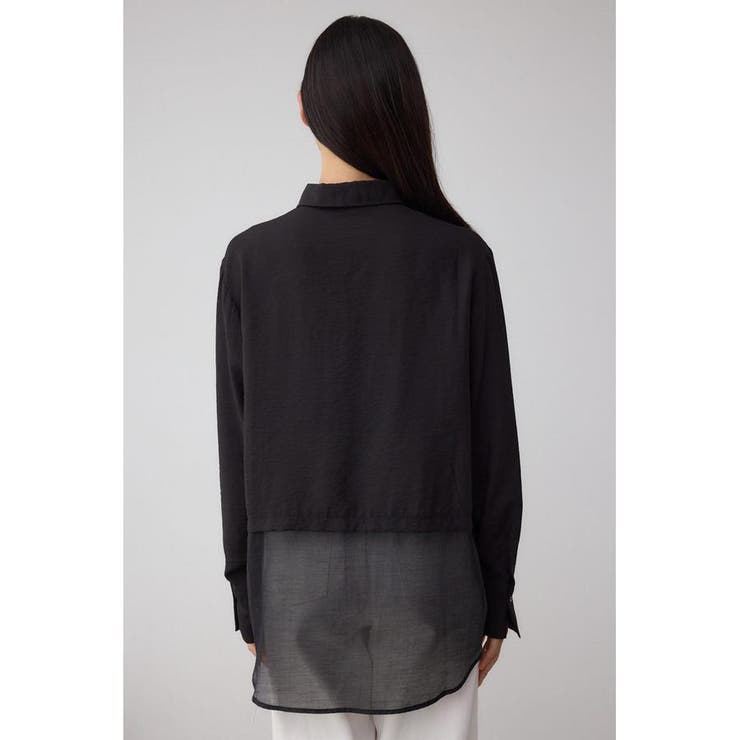 C/T冷感 切替シアーデザインシャツ | AZUL BY MOUSSY | 詳細画像18 