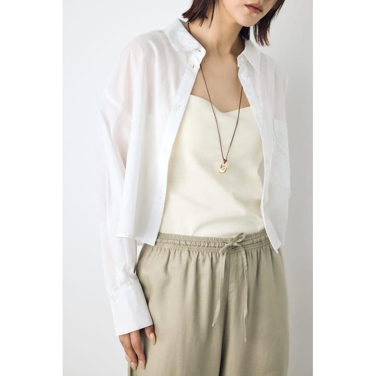 シアーコットンレギュラーシャツ | AZUL BY MOUSSY | 詳細画像2 