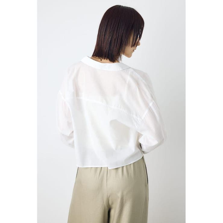 シアーコットンレギュラーシャツ | AZUL BY MOUSSY | 詳細画像5 