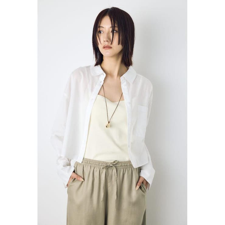 IVOY3 | シアーコットンレギュラーシャツ | AZUL BY MOUSSY