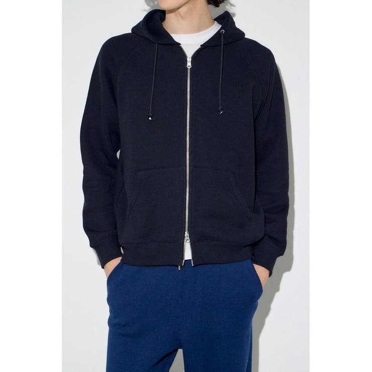 BLK | 裏毛ジップアップパーカー | AZUL BY MOUSSY