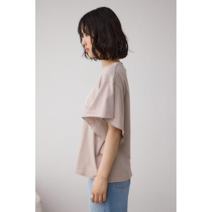 ラッフルスリーブロゴTシャツ | AZUL BY MOUSSY | 詳細画像24 