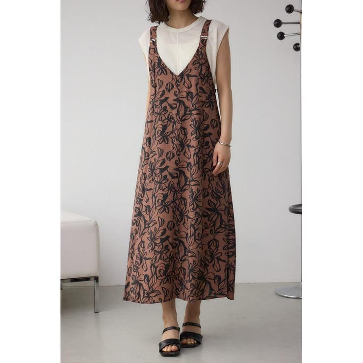 柄BRN5 | アソート柄プリントワンピース | AZUL BY MOUSSY