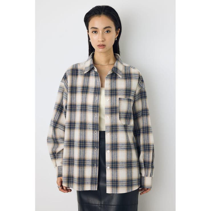 アソート柄チェックシャツ | AZUL BY MOUSSY | 詳細画像10 