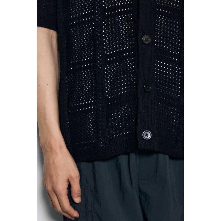 スクエアパターンニットメッシュシャツ | AZUL BY MOUSSY | 詳細画像20 