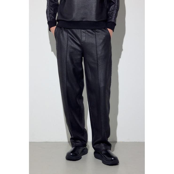 フェイクレザーラインパンツ | AZUL BY MOUSSY | 詳細画像1 