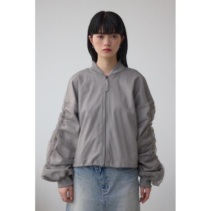 チュールドッキングブルゾン | AZUL BY MOUSSY | 詳細画像32 