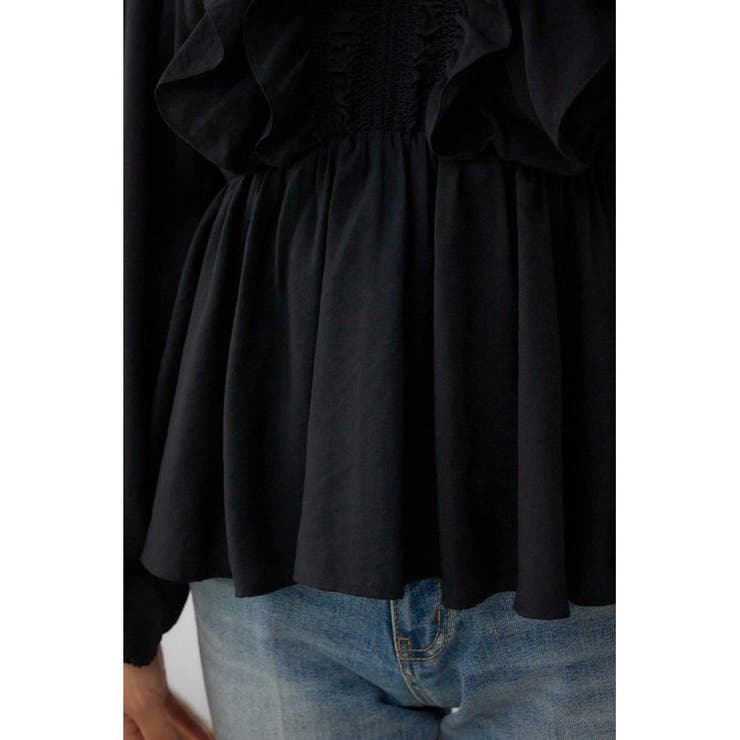ラッフルショルダー長袖ブラウス | AZUL BY MOUSSY | 詳細画像26 