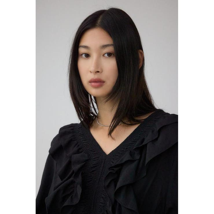 ラッフルショルダー長袖ブラウス | AZUL BY MOUSSY | 詳細画像16 