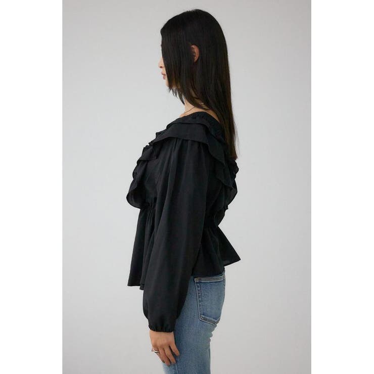 ラッフルショルダー長袖ブラウス | AZUL BY MOUSSY | 詳細画像20 
