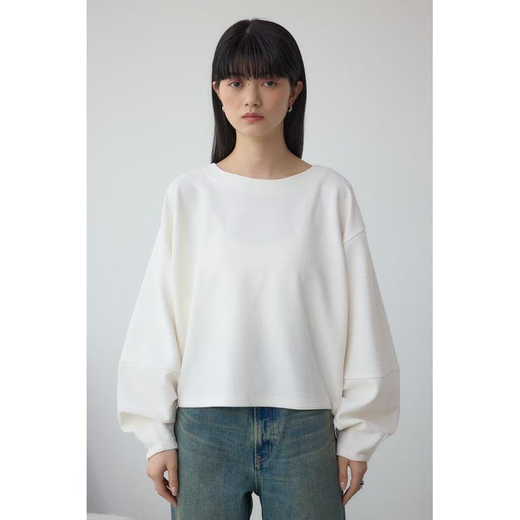 ボートネックカットトップス | AZUL BY MOUSSY | 詳細画像4 