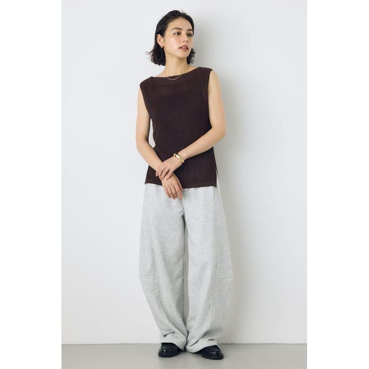 リネンライク畔編みノースリーブニットトップス | AZUL BY MOUSSY | 詳細画像17 