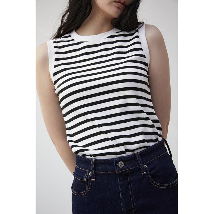 RIB CREW NECK TANK TOP[品番：AZLW0020732]｜AZUL BY MOUSSY（アズールバイマウジー ）のレディースファッション通販｜SHOPLIST（ショップリスト）