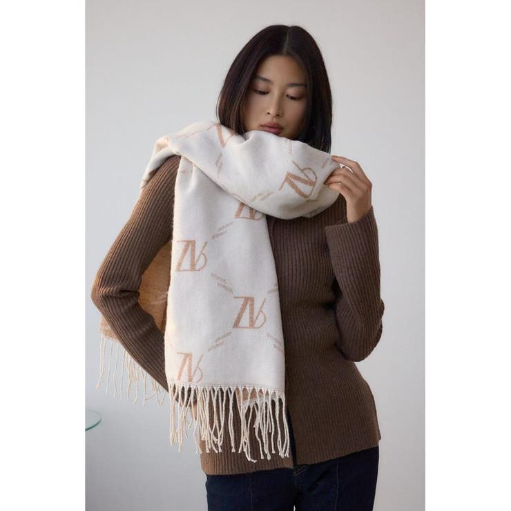 AZモノグラム柄ストール | AZUL BY MOUSSY | 詳細画像1 