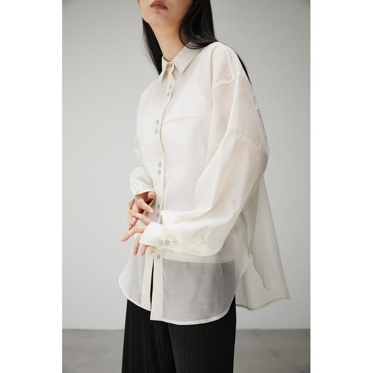 IVOY3 | FORM SLEEVE SHEER SH | AZUL BY MOUSSY