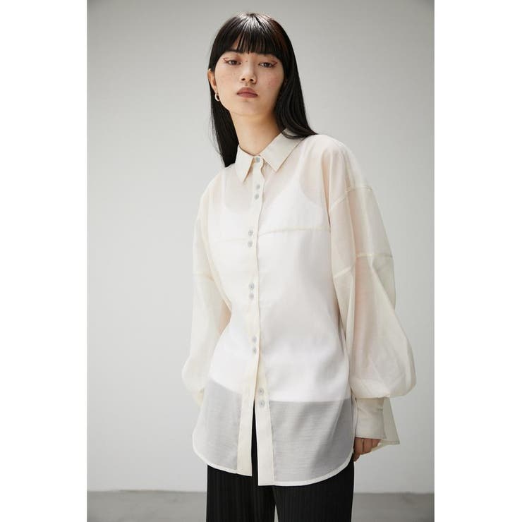 FORM SLEEVE SHEER SH | AZUL BY MOUSSY | 詳細画像2 