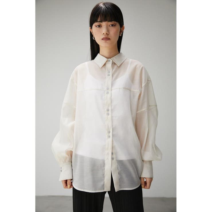 FORM SLEEVE SHEER SH | AZUL BY MOUSSY | 詳細画像4 