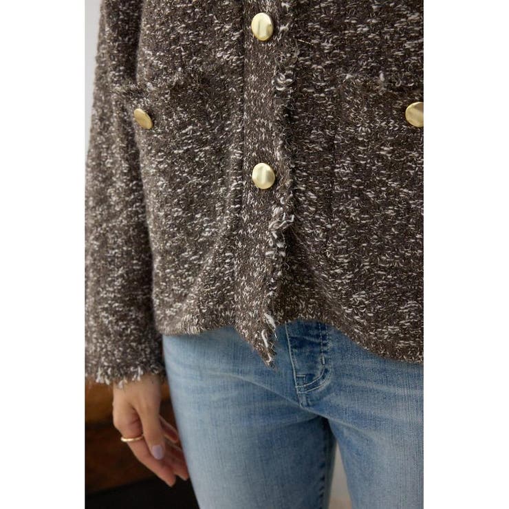 ツイードライクニットカーディガン | AZUL BY MOUSSY | 詳細画像41 