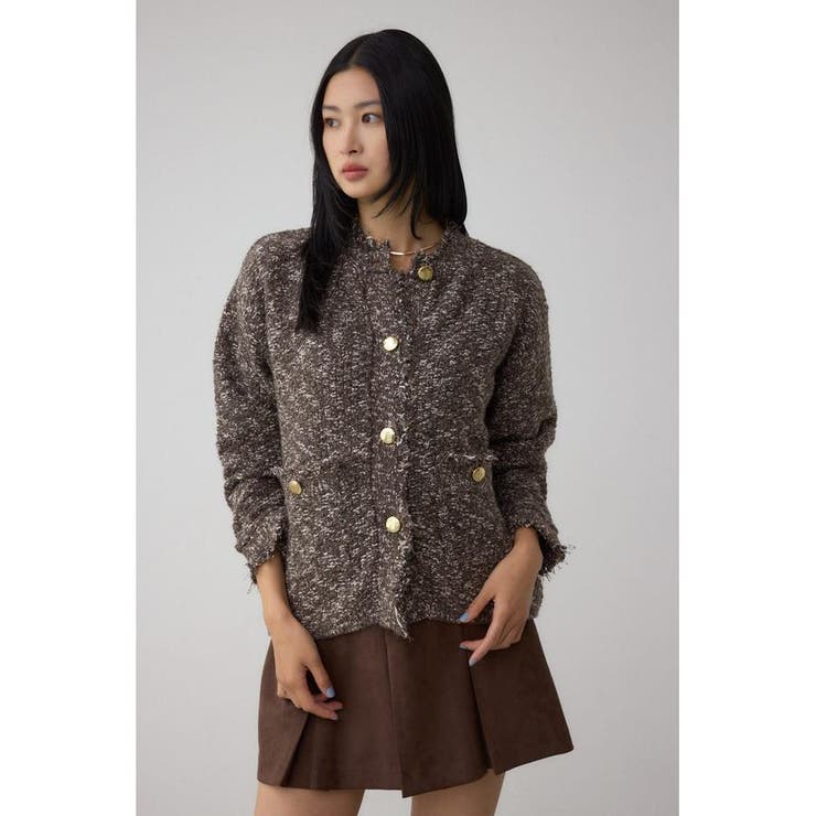 ツイードライクニットカーディガン | AZUL BY MOUSSY | 詳細画像32 