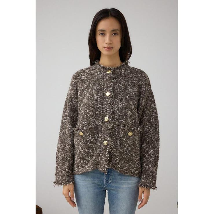 ツイードライクニットカーディガン | AZUL BY MOUSSY | 詳細画像35 