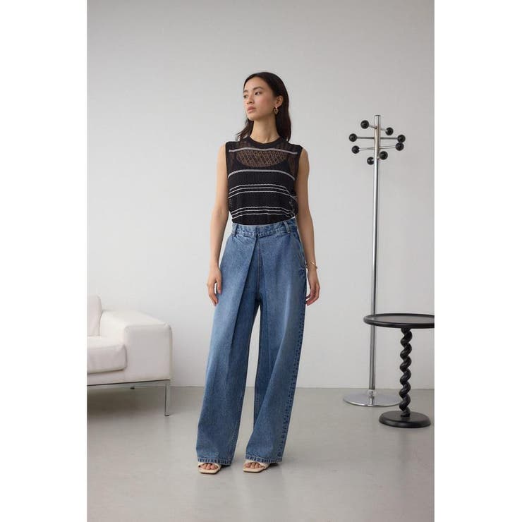 AZUL DENIM フロントタックワイドデニム | AZUL BY MOUSSY | 詳細画像16 