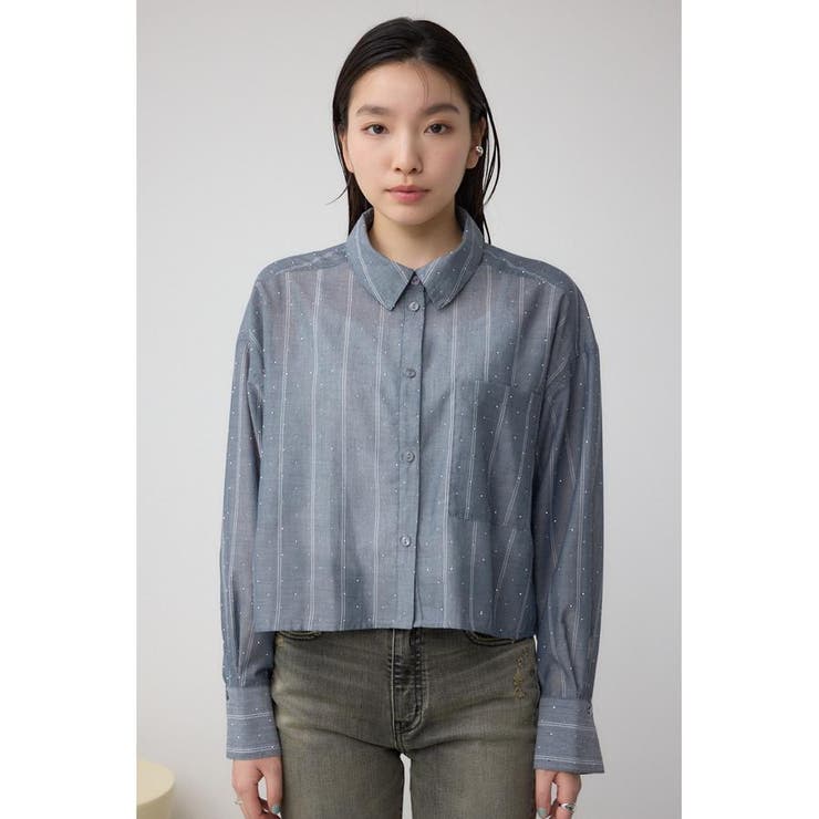 AZUL by moussy - 専用…………AZUL by moussy*ローズTOPS ラインストーンシャツ[品番：AZLW0023370]｜AZUL BY MOUSSY